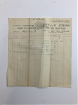 1913 Alex. Patrick Golf Club and Ball Maker Business Invoice and Receipt