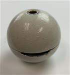 Vintage Golf Ball-Form Cast Metal Novelty Coin Bank