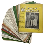 A Collection of Vintage Golf World Magazines Including 1950s and 1960s Issues