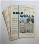 A Collection of Vintage Golf World Magazines Including 1950s and 1960s Issues