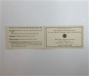 1956 U.S. Open Championship at Oak Hill Country Club Official Scorecard - Middlecoff Win