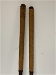 A Set of Three 'Stevens' Hickory Shafted Golf Clubs w/ Two Woods