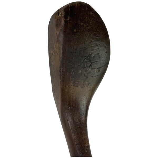 Antique Scared-Neck Long-Nose Wood Golf Club by W. Ayton