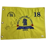 Vijay Singh Signed 2004 Bell Canadian Open Embroidered Flag JSA#AR52205