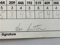 Sutton & Mickelson Signed 1998 Motorola Western Open Official PGA Tour Scorecard