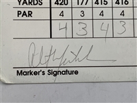 Sutton & Mickelson Signed 1998 Motorola Western Open Official PGA Tour Scorecard