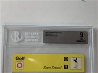 A Collection of Four 1977-1979 Sportscaster Golf Trading Cards Including BGS Graded Bobby Jones and Sam Snead