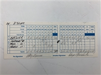 Gay Brewer, Doug Ford, Tommy Aaron & 3 Others Signed Ameritech Senior Open Pro-Am Scorecards 