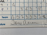 Gay Brewer, Doug Ford, Tommy Aaron & 3 Others Signed Ameritech Senior Open Pro-Am Scorecards 