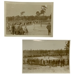 A Pair of Vintage Pinehurst Golf Photographs by John G. Hemmer - One Stamped