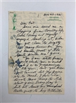 Gene Sarazen Signed Handwritten 4 Page Letter to Pat Ward-Thomas w/ Open Champs Dinner, 100 Balls a day & Jun Co. Content from December 28, 1981 JSA ALOA