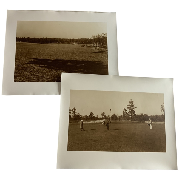 A Pair of Pine Valley Sepia-Toned Silver Gelatin Golf Photographs