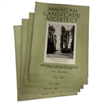 A Collection of American Landscape Architect Magazines. American Landscape Architect Co., 1932.