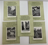A Collection of American Landscape Architect Magazines. American Landscape Architect Co., 1932.