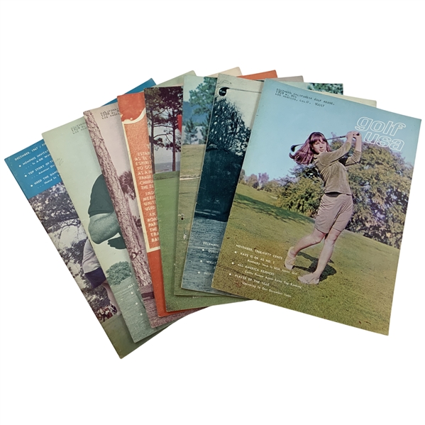 Eight Vintage Golf USA Magazines 1967-1968