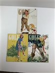 Collection of Ten Vintage GOLF Magazines Edited by Grantland Rice and William D. Richardson circa 1939-1940