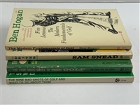 Dante, Hogan, Snead, et al. A Collection of Four Golf Instruction Books. Cornerstone Library, circa 1965.