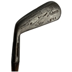 Early 20th Century William Gibson Capper and Capper Superior Hand-Forged Cleek with Hickory Shaft