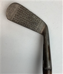 Early 20th Century William Gibson Capper and Capper Superior Hand-Forged Cleek with Hickory Shaft