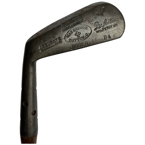 MacGregor Accurate Perfection Model B4 Jigger Hickory Shaft Golf Club