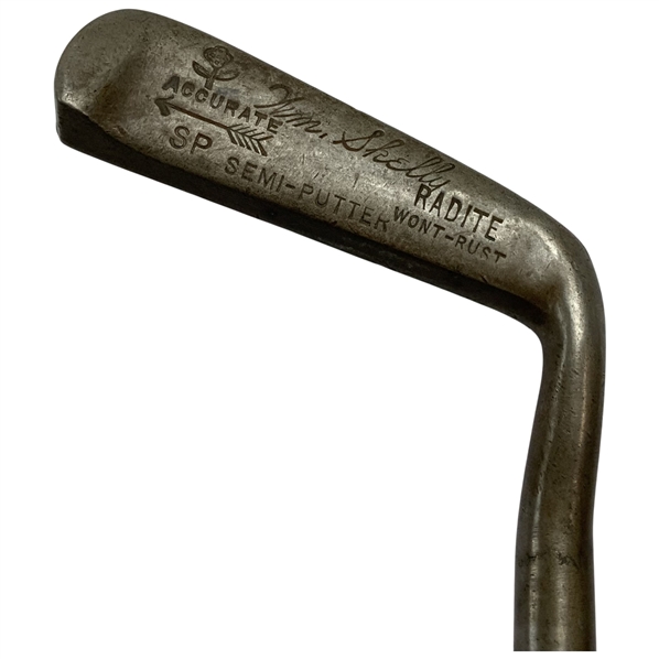 Vintage Wm. Skelly Accurate Radite Hickory Shaft Semi-Putter
