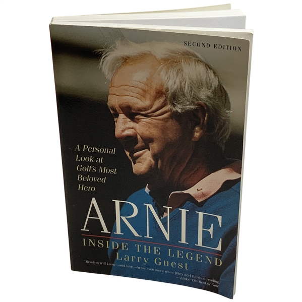 Arnold Palmer Signed Guest, Larry. Arnie: Inside the Legend 1997. Second Edition JSA ALOA