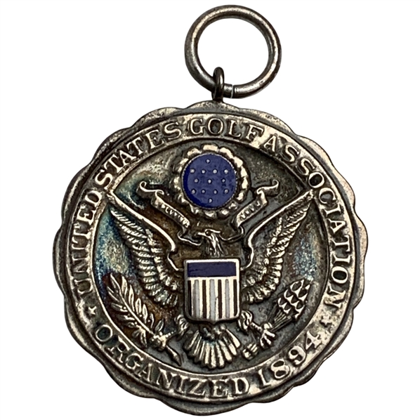 1977 USGA U.S. Open Championship Local Qualifying Low Scorer Sterling Silver Medal 