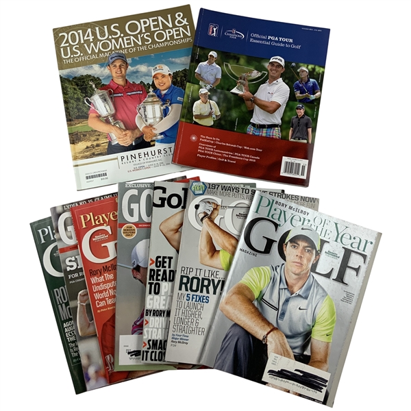 Collection of Ten Golf Periodicals and Championship Programs Featuring Rory McIlroy