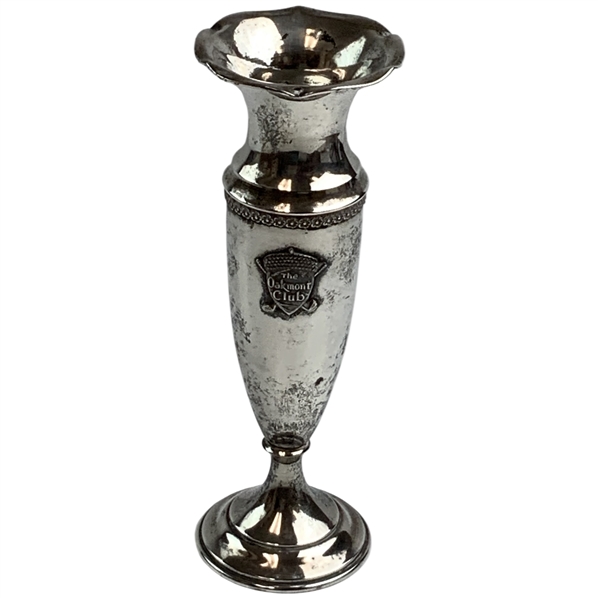 The Oakmont Club Vintage Sterling Silver Trophy Vase 