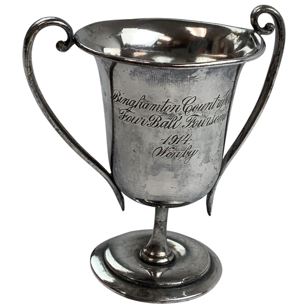 1914 Binghamton Country Club, NY Silver Golf Trophy