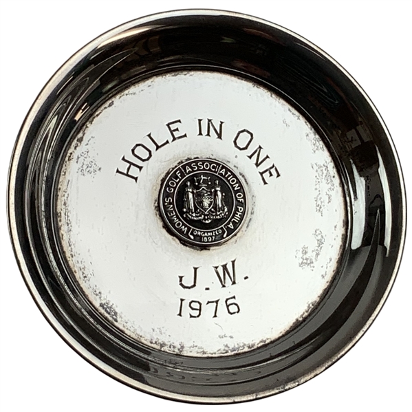 1976 Womens Golf Association of Philadelphia Sterling Silver Hole-In-One Award 