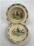 A Pair of Royal Doulton Bunnykins Ceramic Golfing Tableware Items by Barbara Vernon