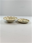 A Pair of Royal Doulton Bunnykins Ceramic Golfing Tableware Items by Barbara Vernon