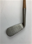 Vintage Burke Harry Vardon Special Monel Metal Mongrel Iron Hickory Shafted Golf Club