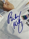 Betsy King & Dinah Shore Signed Magazines w/ (2) Dinah Shore Member Badges & Press Winners Circle Badge JSA ALOA