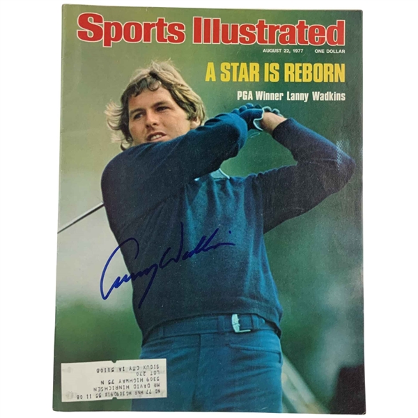 Lanny Wadkins Signed Sports Illustrated Magazine August 22 1977 PGA Championship Winner JSA ALOA