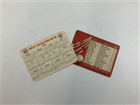 A Pair of Shell's Wonderful World of Golf Pocket Calendar and Schedule Cards, 1964 and 1966