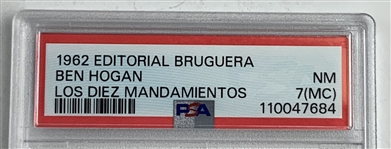 1962 Ben Hogan Editorial Bruguera Los Diez Mandamientos Argentina Card - Rare PSA 7(MC)