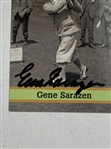 Gene Sarazen Signed Fax Pax Famous Golfers No. 32 Trade Card JSA ALOA