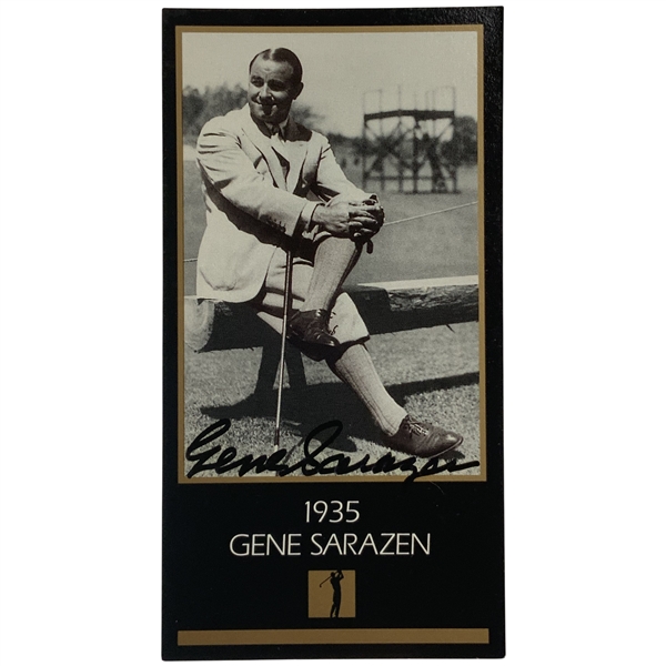 Gene Sarazen Signed 1993 Grand Slam Ventures Champions of Golf The Masters Collection Card JSA ALOA