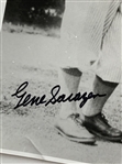 Gene Sarazen Signed Black and White Photo Posed with Bobby Jones JSA ALOA