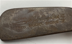 Two Vintage Hickory-Shafted Golf Clubs Including a Spalding Mid-Iron and a George Nicoll Zenith Niblick