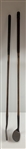 Two Vintage Hickory-Shafted Golf Clubs Including a Spalding Mid-Iron and a George Nicoll Zenith Niblick