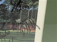15 Masters Champs w/Tom Watson Signed Print by Artist Jack Chilton - Framed JSA ALOA