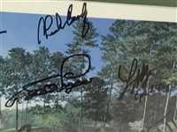 15 Masters Champs w/Tom Watson Signed Print by Artist Jack Chilton - Framed JSA ALOA