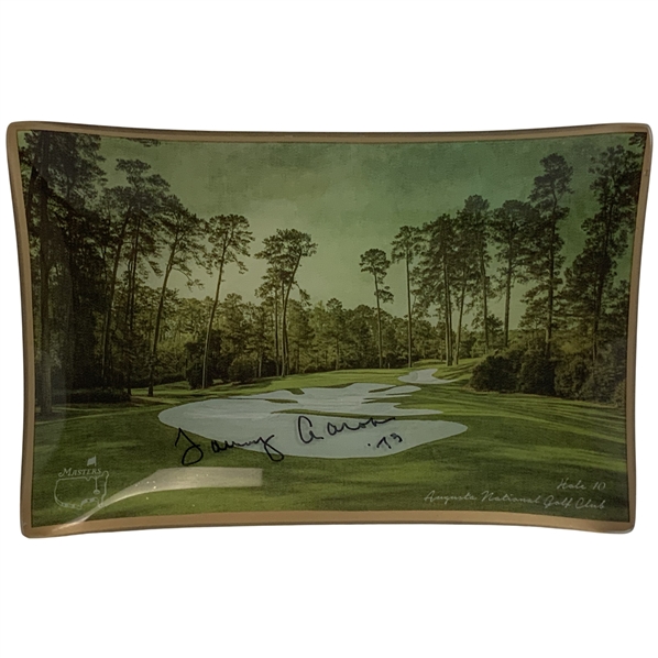 Tommy Aaron Signed Augusta National Masters Hole 10 Dancy Dish Tray in Box JSA ALOA