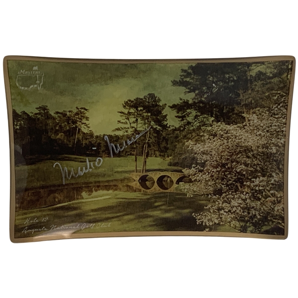 Mark OMeara Signed Masters Tournament Augusta National Golf Club Hole 12 Tray JSA ALOA