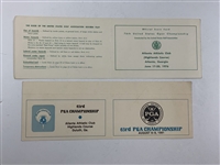 Jerry Pate & Larry Nelson Signed 1976 US Open & 1981 PGA Championship Official Scorecards JSA ALOA