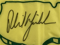 Phil Mickelson Signed 2004 Masters Tournament Embroidered Flag - 1st Major Win JSA ALOA