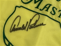Arnold Palmer Signed 2005 Masters Tournament Embroidered Flag JSA ALOA